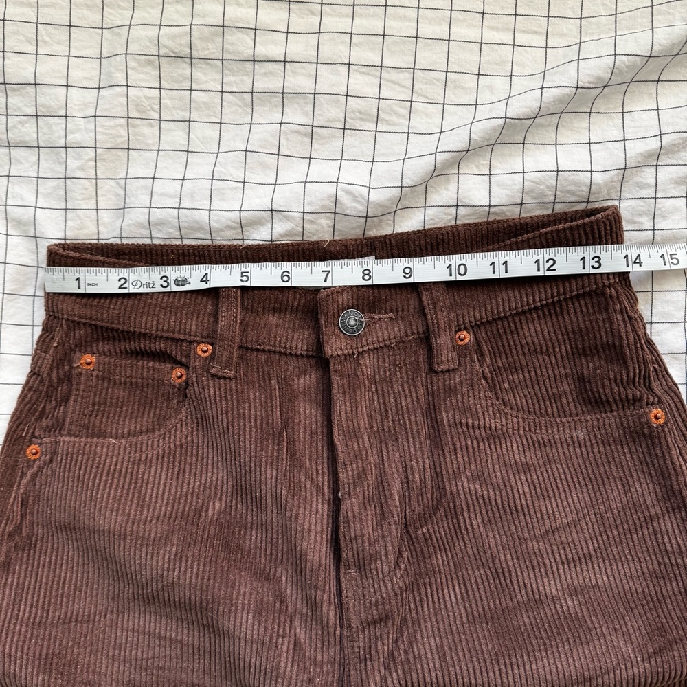 Motel Rocks dark brown parallel corduroy jeans/pants - Picture 5 of 12